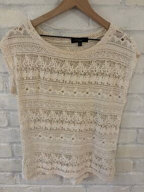 Sanctuary Crochet Openwork Top in Cream
(B3)